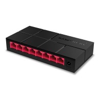 Комутатор Mercusys MS108G, 8 Портов 10/100/1000Mbps, неуправляем