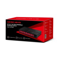 Комутатор Mercusys MS108G, 8 Портов 10/100/1000Mbps, неуправляем
