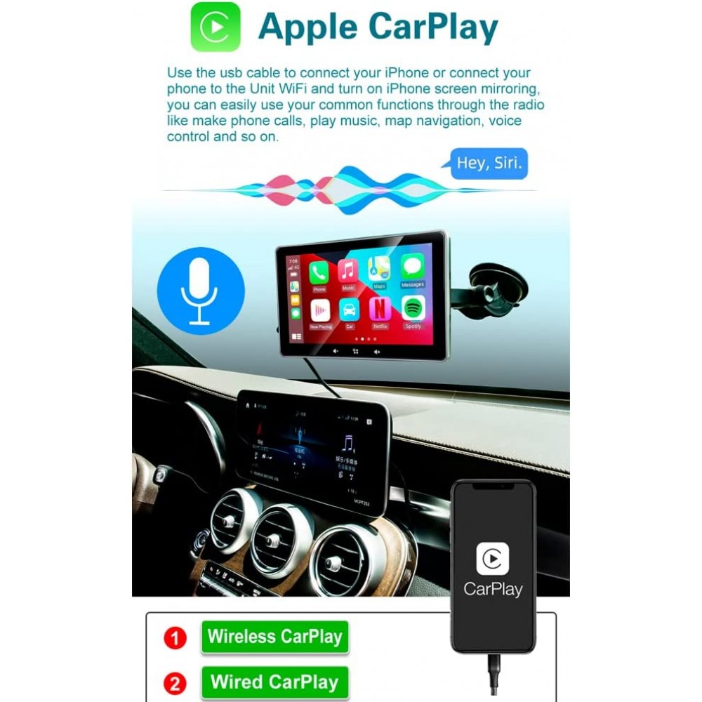Android Carplay Плеър със стойка