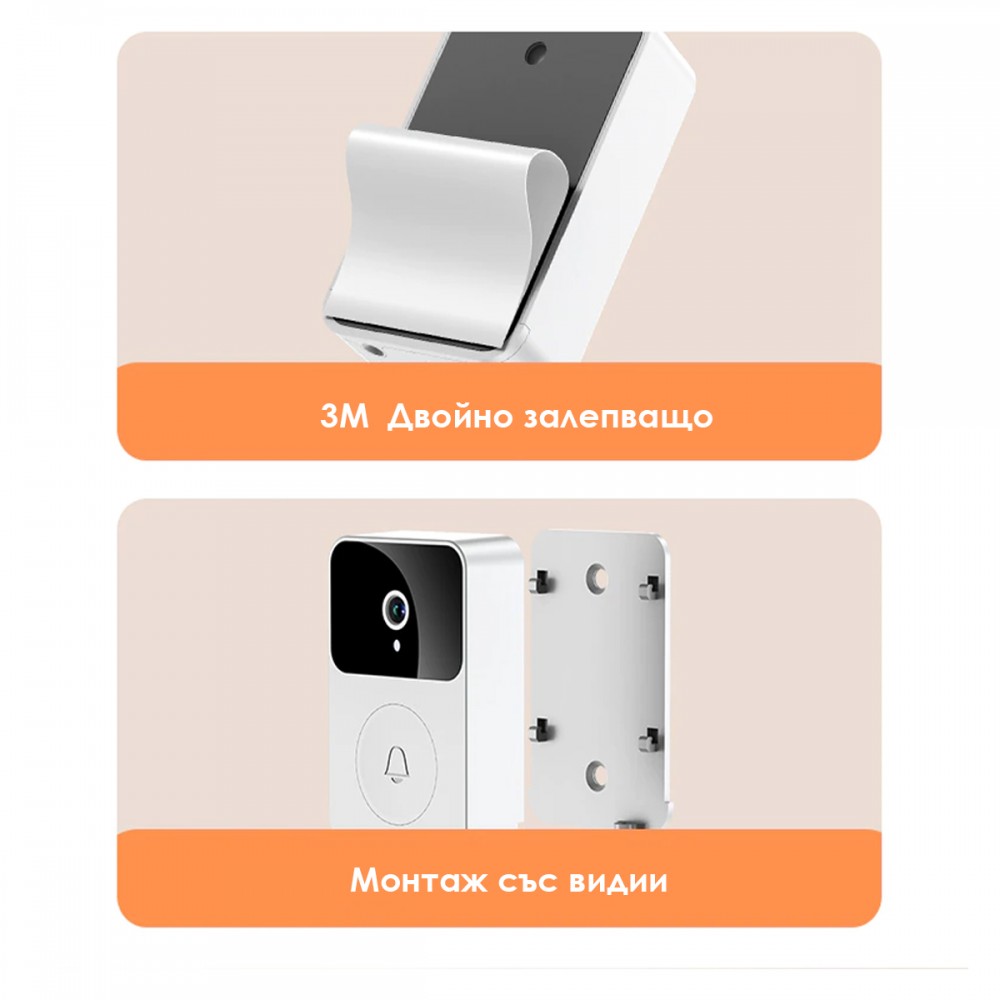 Безжичен видео звънец с камера Tuya M8